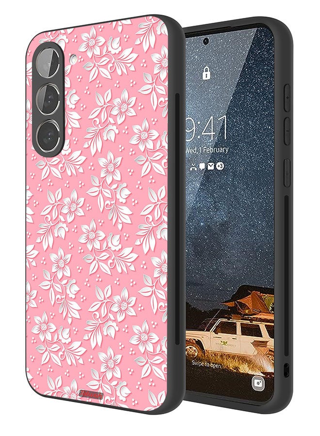 Tolwak Samsung Galaxy S23 5G Protective Case Cover Flowers Background Pattern - Image 1