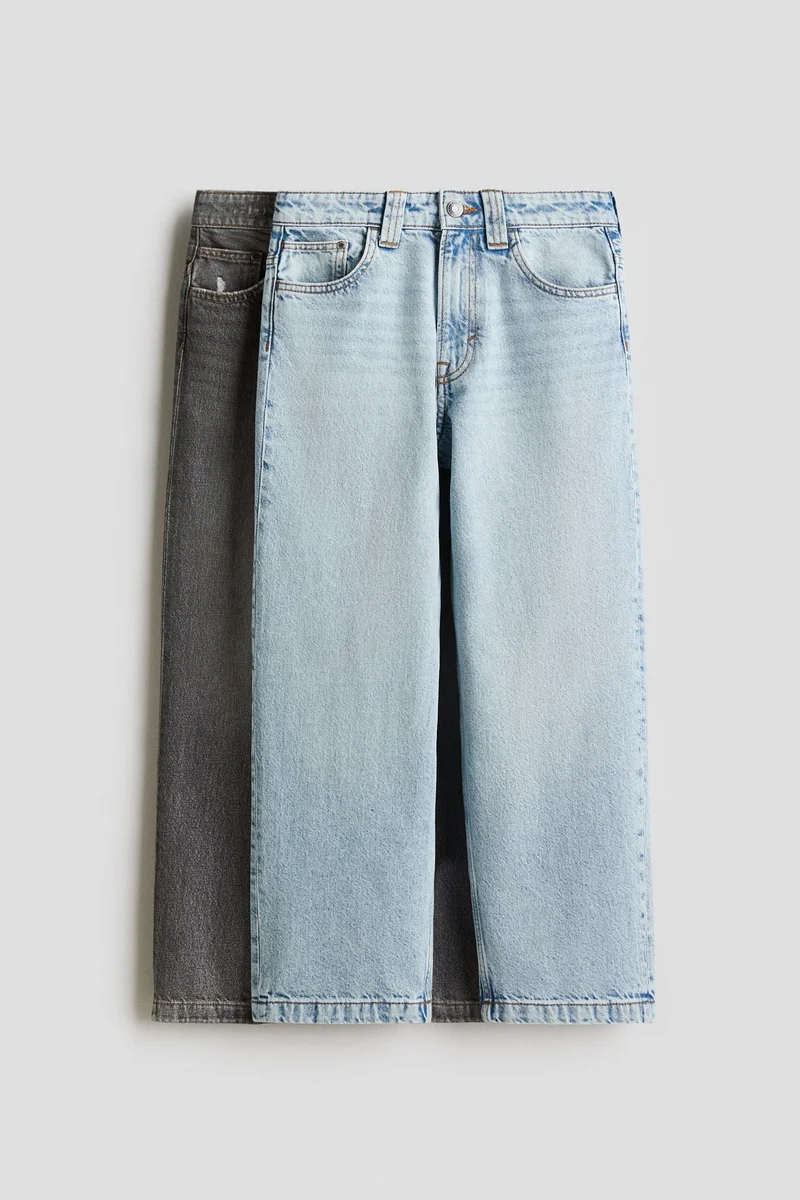 H&M 2-pack Baggy Fit Jeans