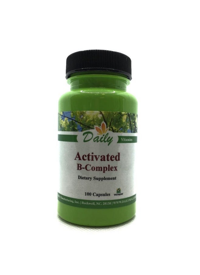 Daily Manufacturing Daily Manufacturing Activated B-Complex (Activated Forms of Multi-B Vitamins) 100 Vegetarian Capsules 