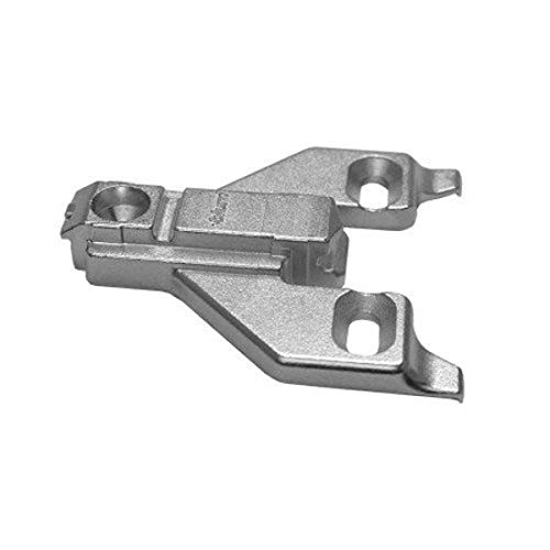 Blum 175L6600.22x2S 0 mm Die Cast Screw on Face Frame Mounting Plate, Nickel Finish (Pack of 2) - Image 1