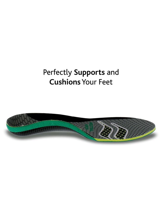 Sof Sole Insoles Unisex FIT Support Full-Length Foam Shoe Insert, Grey, Women's 7-8/Men's 5-6 - Image 3