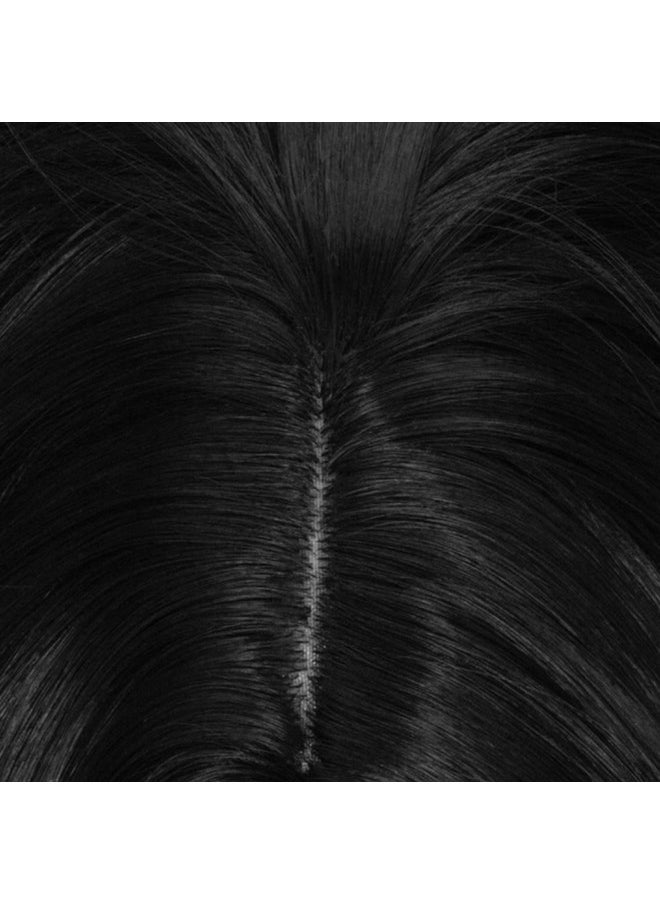 Coraline Long Black Wig Long Straight Middle Part Black Parting Halloween Costume Cosplay And Daily Wig (Black)  - Image 3