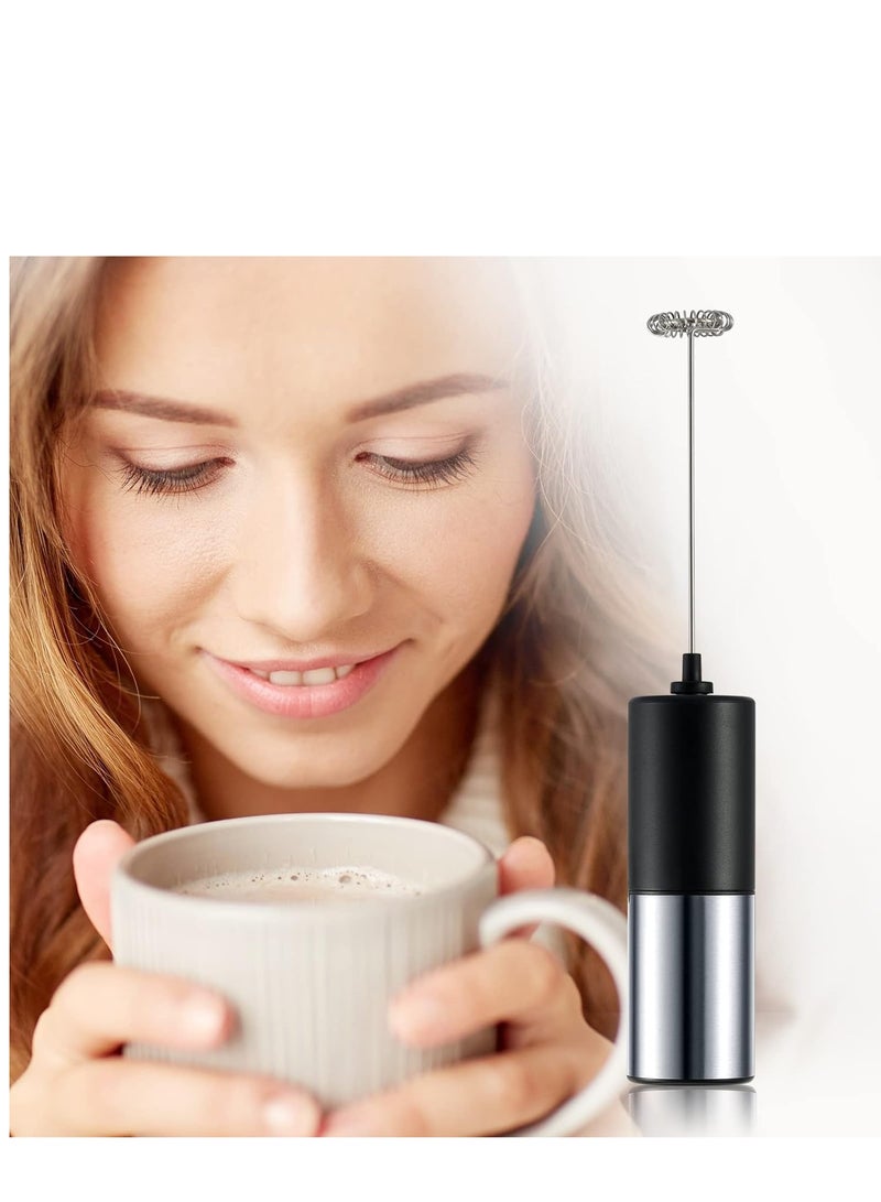 SYOSI Handheld Electric Milk Frother Powerful Portable Frother Battery Powered Fast Whisk Frother Whisk Drink Mixer Mini Blender for Coffee Beverage Mixer Frappe Latte Matcha Hot Chocolate  - Image 3