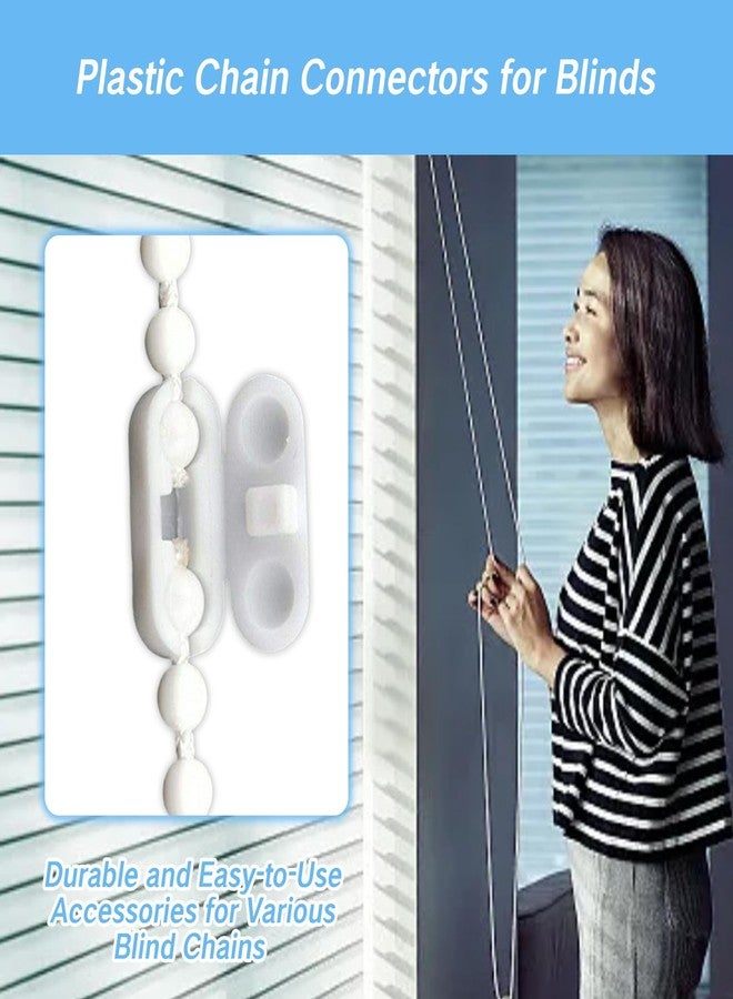 يافيجي مجموعة من 30 موصل سلسلة كروية متنوعة، موصلات سلسلة خرزية لستائر الرول، مشابك توصيل سلك سلسلة كروية للستائر الرأسية والرومانية، قطع غيار - Image 5