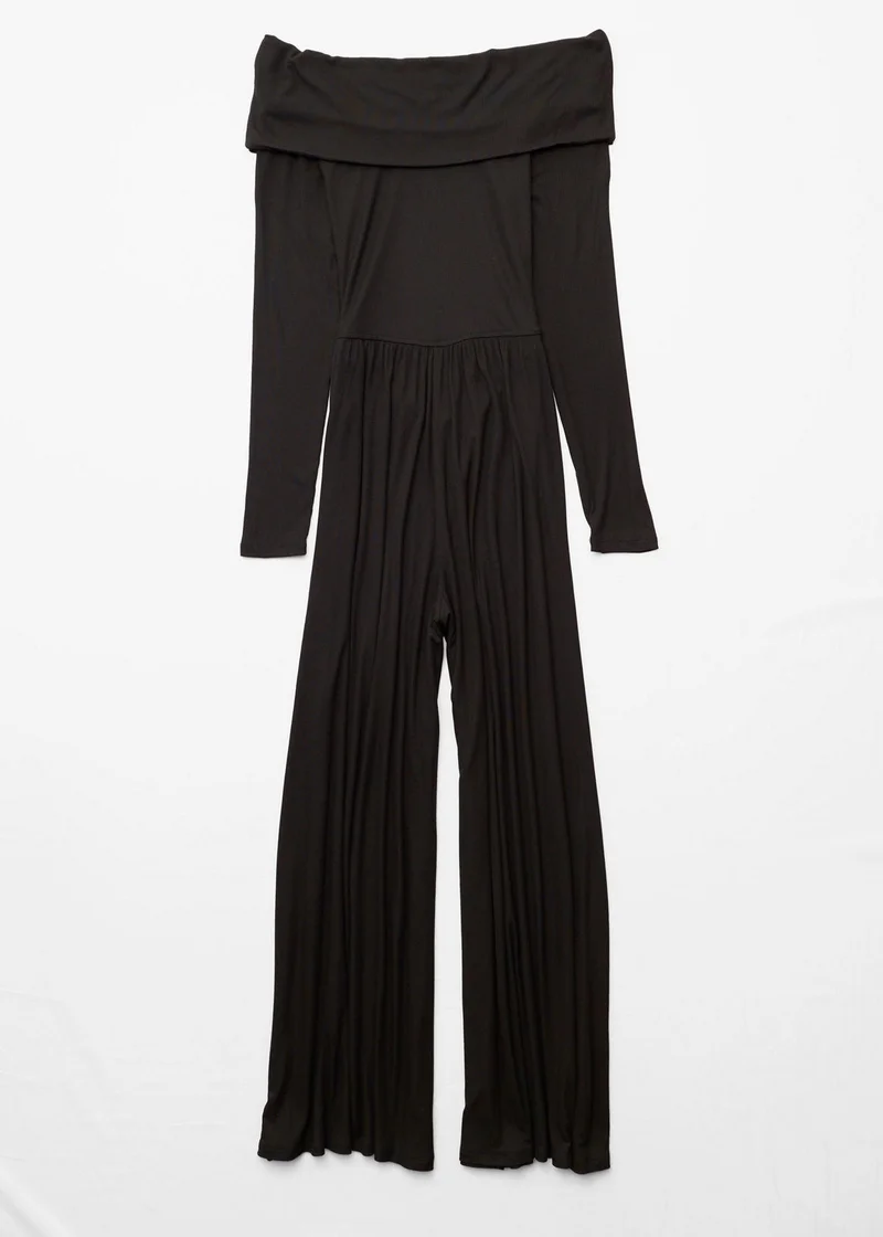 American Eagle AE Soft &amp; Sexy Long-Sleeve V-Neck Jumpsuit