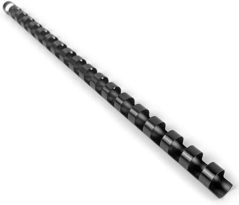 HOUYEE Store 1/2 Inch Plastic Binding Comb 19 Ring, 90 Sheet Capacity, Letter Size Black Comb Binding Spines (50 Pack) - Image 1