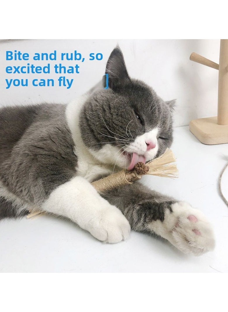 Must - have Cat Toy Catnip Stick Teaser Wand with Mint Ball Self - entertaining and Boredom - relieving Chew - resistant Cat Essential