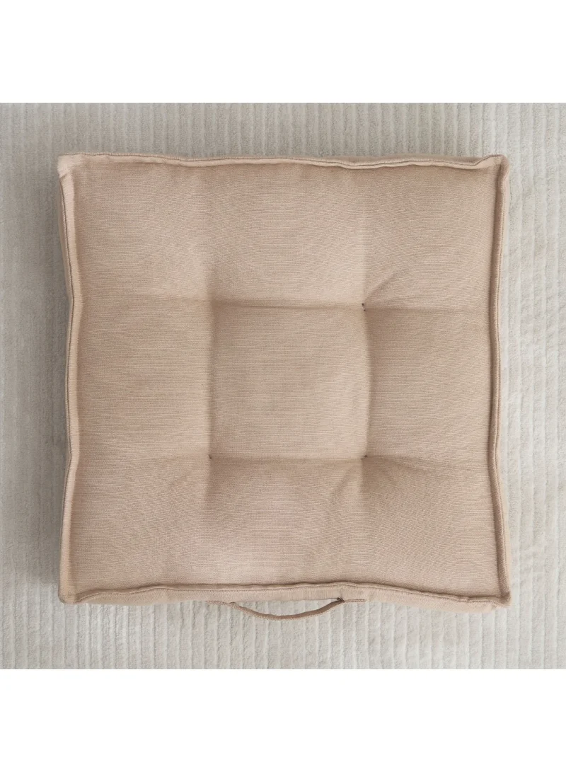 Home Box Atlanta Ezra Ribbed Floor Cushion 48 x 10 x 48 cm