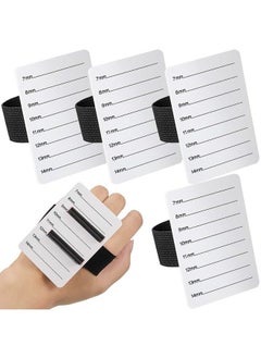 Patelai 4 Pieces Lash Holder Eyelash Extension Hand Pallet Tray Tools with Adjustable Wrist Strap Adjustable Lash Tray Strip Palette One Size Fits Most Eyelash Extension Holder (7-14 mm Pattern)  - Image 1