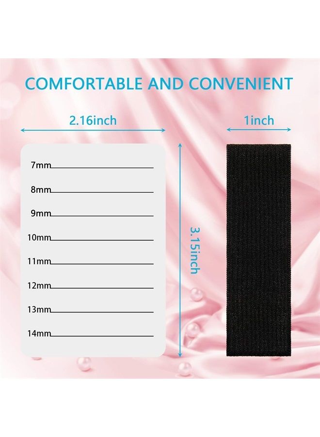 Patelai 4 Pieces Lash Holder Eyelash Extension Hand Pallet Tray Tools with Adjustable Wrist Strap Adjustable Lash Tray Strip Palette One Size Fits Most Eyelash Extension Holder (7-14 mm Pattern) - Image 2