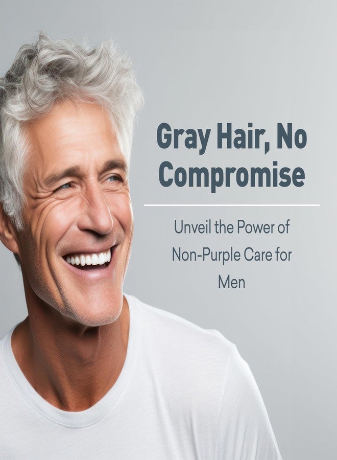 Just Nutritive Men's Gray Hair Shampoo | Remove Yellowing or Brassy Tones with No Sulfates | Natural Ingredients | Gray Hair Treatment | 8 oz. - Image 2