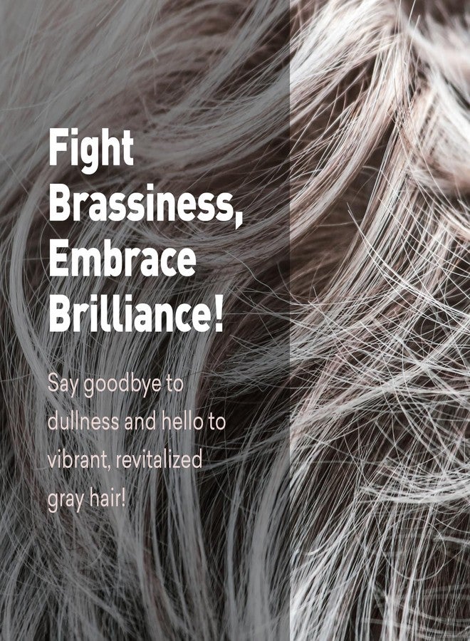 Just Nutritive Men's Gray Hair Shampoo | Remove Yellowing or Brassy Tones with No Sulfates | Natural Ingredients | Gray Hair Treatment | 8 oz. - Image 4