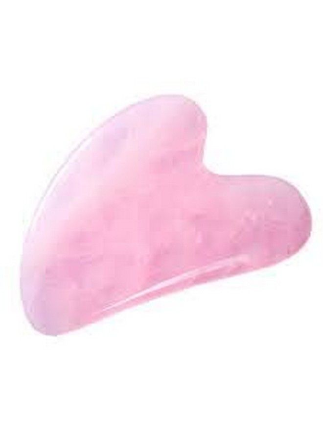 ACS Gua Sha Facial Tool Jade Guasha Scraping Massage Stone Board For Face Body Skin Spooning/Spa/Neck Relax/Soft Tissue (Color Pink)Standard - Image 2