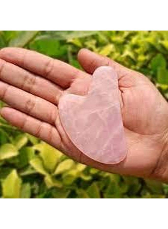 ACS Gua Sha Facial Tool Jade Guasha Scraping Massage Stone Board For Face Body Skin Spooning/Spa/Neck Relax/Soft Tissue (Color Pink)Standard - Image 3