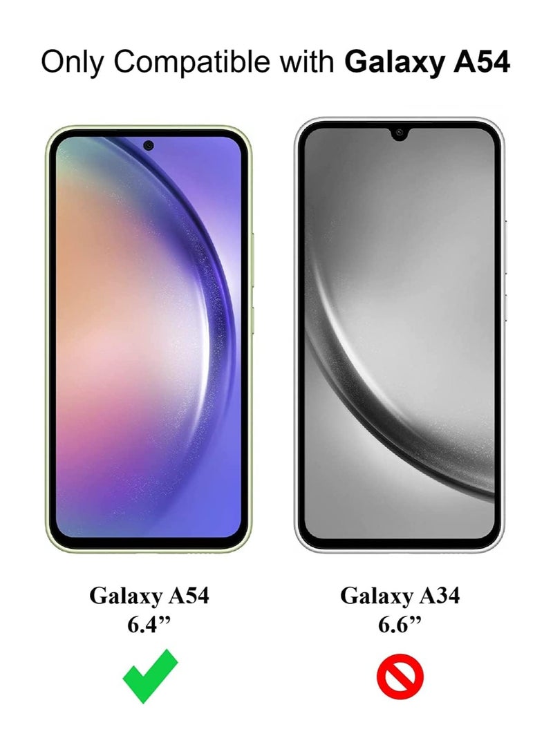 جراب Samsung Galaxy A54 5G من السيليكون الناعم، جراب TPU خفيف الوزن، غطاء خلفي غير لامع، غطاء واقٍ مقاوم للصدمات، جراب مضاد لبصمات الأصابع، مصمم لهاتف Samsung Galaxy A54 5G، أزرق - Image 4
