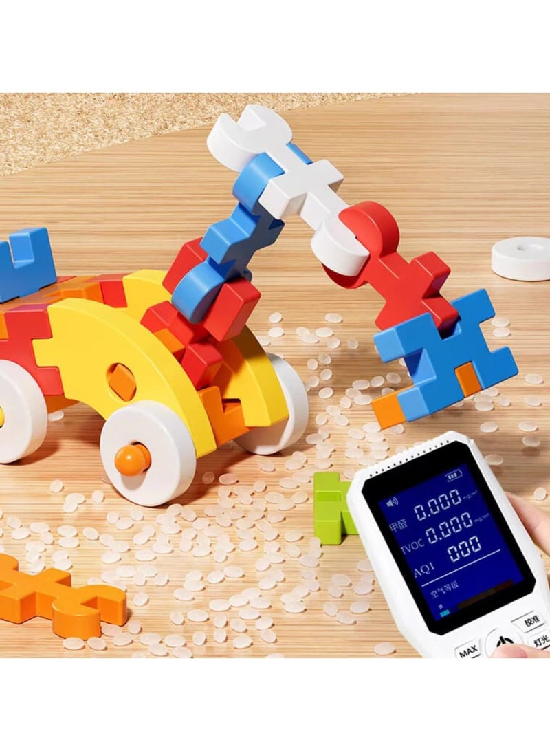 100PCS Educational Building Blocks for Kids – DIY Large Puzzle Bricks Toys for Boys  Girls 3+ Years, Multicolor Learning Construction Set, Safe Material, Develops Creativity  Motor Skills - Image 4