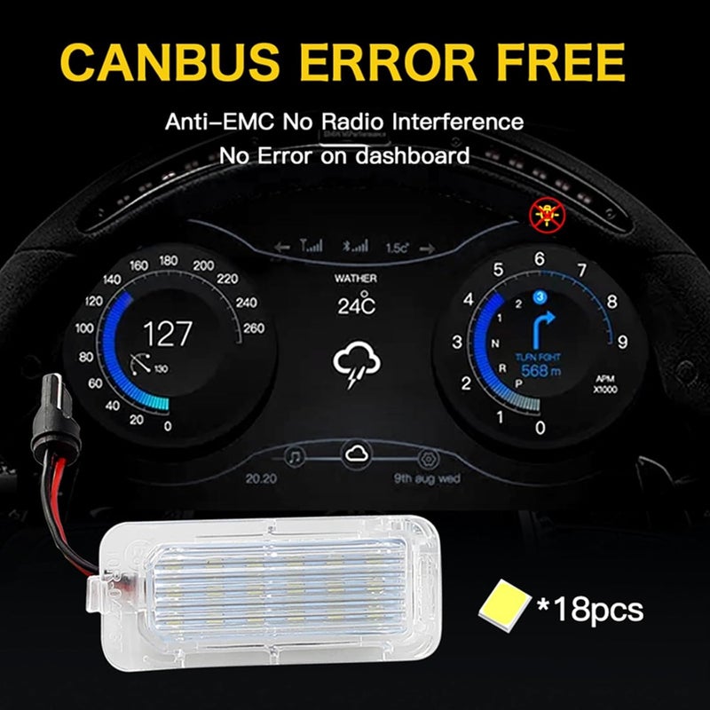 DEMULAX 2pcs LED License Plate Light for Ford Models - Image 5