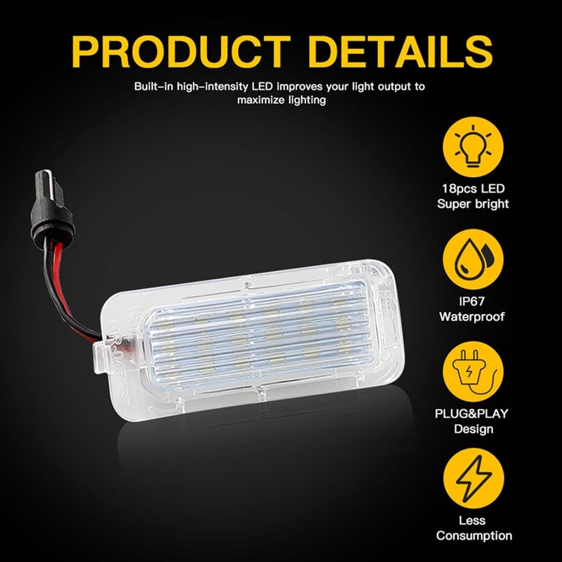 DEMULAX 2pcs LED License Plate Light for Ford Models - Image 4
