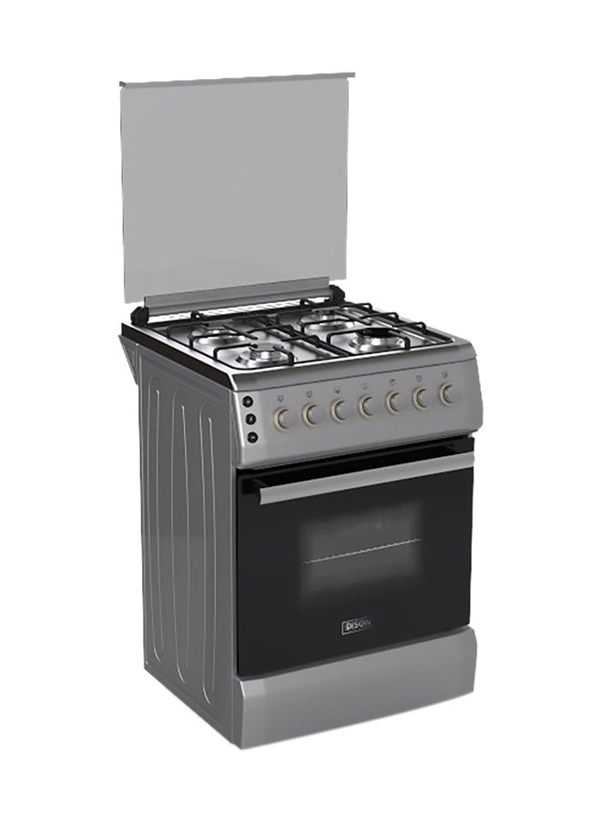 EDISON Edison Free-standing Gas Oven, Stainless Steel, 4 Burners, 60×60 cm 