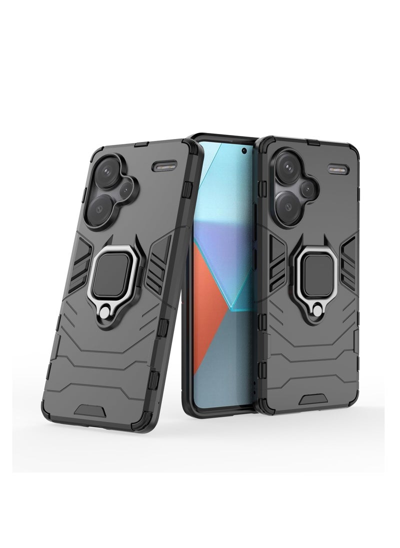Aookay - [1+2] Case for Xiaomi Redmi Note 13 Pro Plus 5G/Note 13 Pro+ 5G with Tempered Glass Screen Protector, Dual Layer Heavy Duty Military Grade Shockproof Case with Magnetic Loop Holder - Image 1