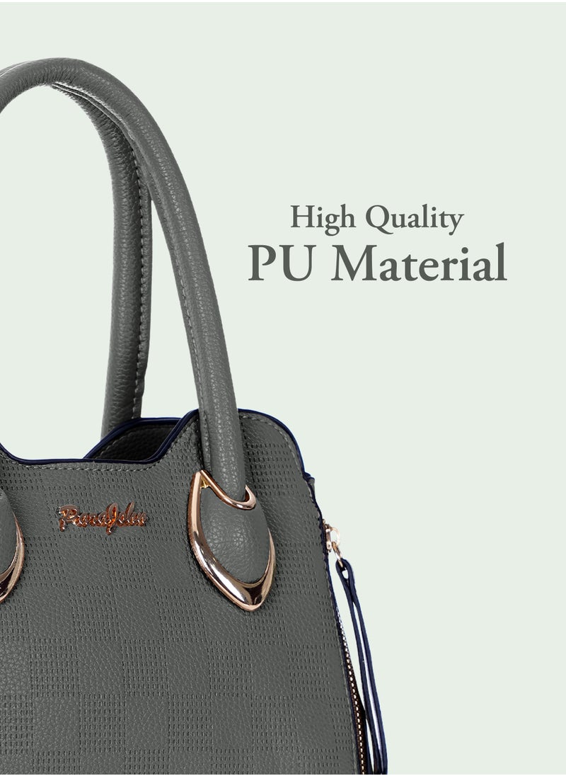 PARAJOHN Fashionable Ladies Top handle Bags Handbags for women Shoulder Crossbody bag Grey  - Image 2