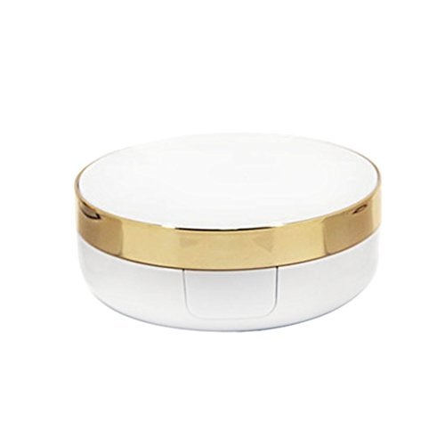 ASTRQLE 15ml 0.5oz Empty Portable Luxurious Air Cushion Puff Box Dressing Case Powder Box BB Cream Container Holder with Air Cushion Sponge Powder Puff and Mirror (Golden) - Image 4
