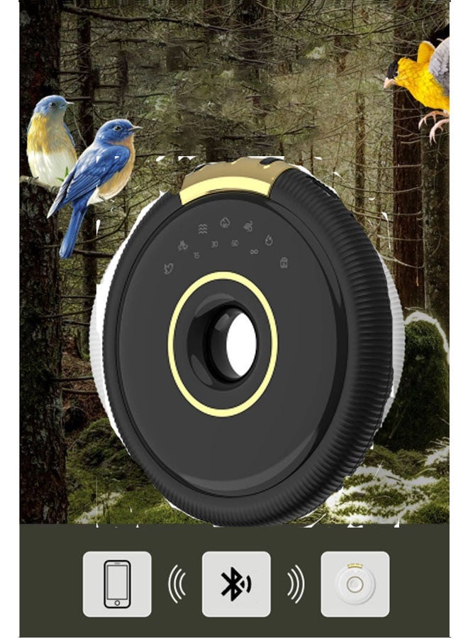 نيوترل QD01 مكبر صوت بلوتوث للسكون الأبيض مساعد رائع للنوم سبعة أصوات طبيعية لتهدئة العقل والجسم مناسب لغرف المعيشة والمكاتب وغرف النوم وغيرها كما أنه هدية رائعة (أسود) - Image 3