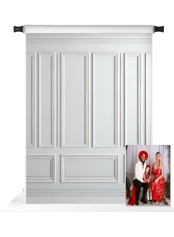 Kate 8x8ft White Panel Wall for Photography Interior Vintage Panel Decor Photo Background Photo Studio Props - Image 1