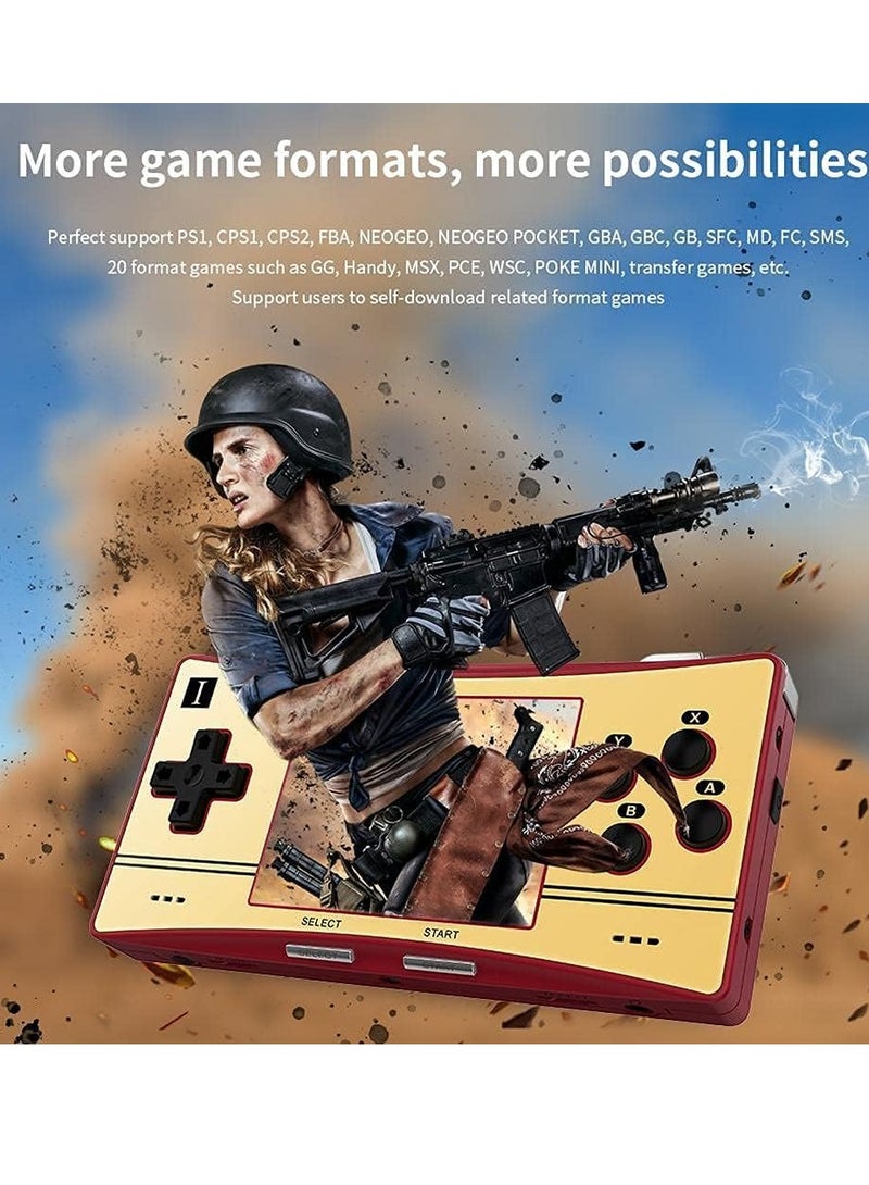 RG300X Handheld Game Console Retro Game Console, 3.0 Inch IPS Screen Video Game Console with 128G TF Card & 18000+ Classic Game, Open Source Linux System Game Player Handheld HDMI Output