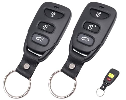 Grakest 2PCS Keyless Entry Remote Key Fob Cover Case Fit for 20072010 Hyundai Sonata Elantra Cerato Key Fob - Image 1
