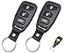 Grakest 2PCS Keyless Entry Remote Key Fob Cover Case Fit for 20072010 Hyundai Sonata Elantra Cerato Key Fob - Image 2
