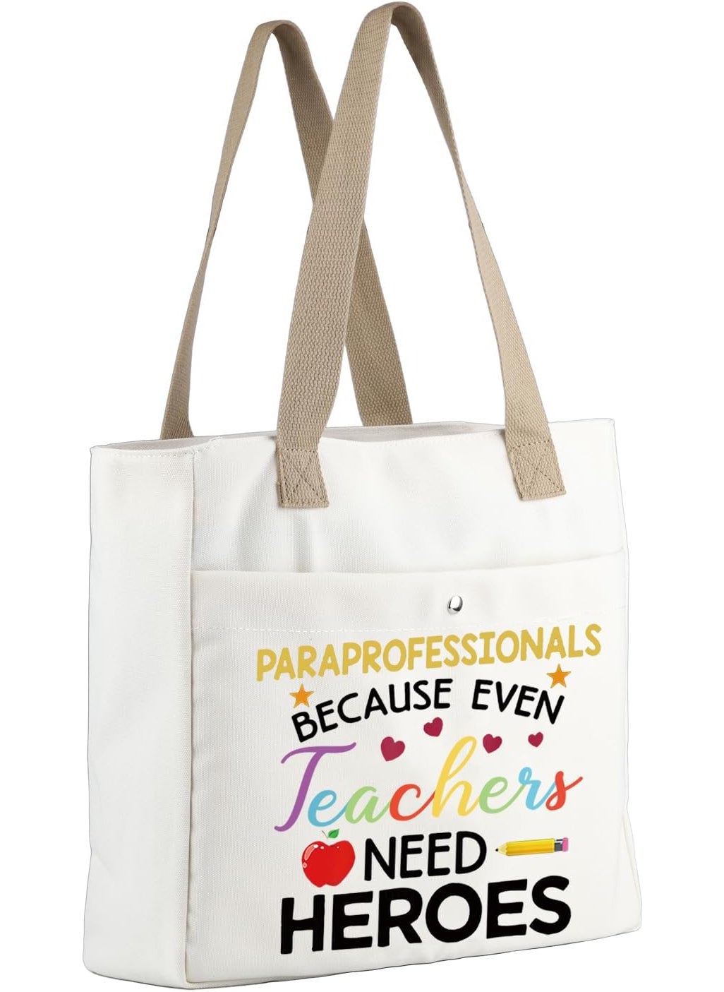MBMSO MBMSO Paraprofessional Tote Bag Paraprofessional Appreciation Beach Bag Paraeducator Gifts Teaching Assistant Gifts Handbag  - Image 2