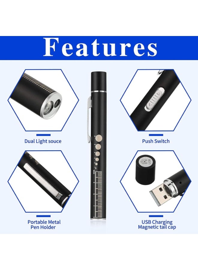 Professional Medical Pen Light, Adjustable Brightness, Mini Flashlight, Suitable For Physical Examination, Emergency Team And Home Use, Including Two Lighting Modes And Usb Charging - Image 4
