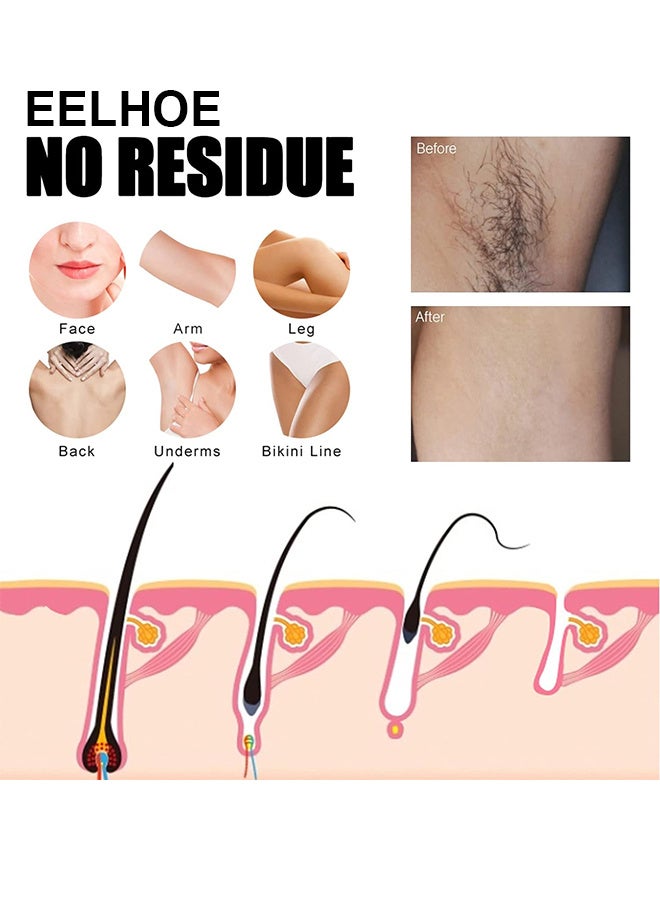 EELHOE Hair Removal Spray For Men, Painless Hair Removal Spray Armpit Gentle Hair Remover Refreshing Quick Hair Removal Spray, Natural Ingredient Hair Removal Spray For Men - Image 3