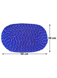 Status Contract Status Multi-Purpose Braided Place Mat for Indoor Kitchen, Hall, and Room - Durable Mat for Home Decor 30x50 cm Multicolor (Pack of 3) (Random Color)  - Image 3