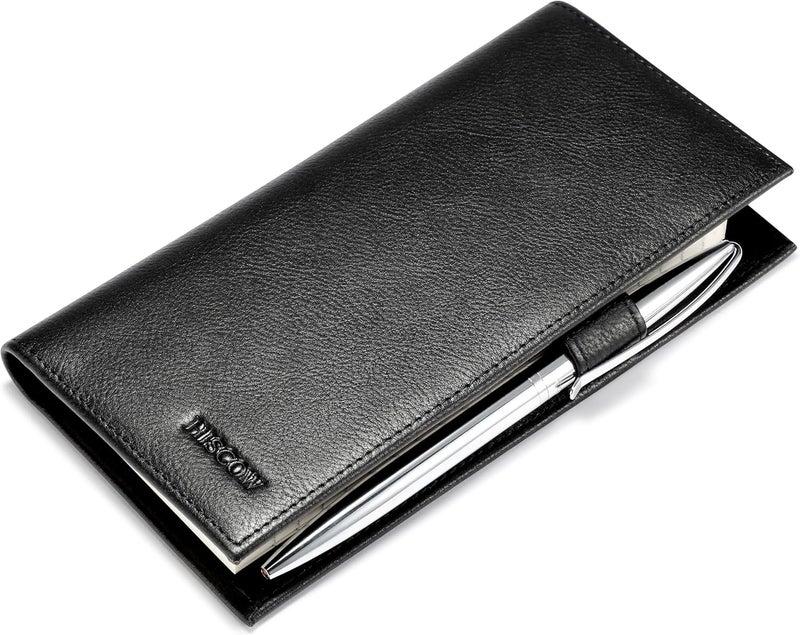 HISCOW Supple Leather Checkbook Cover with Free Divider - Italian Calfskin - Image 1