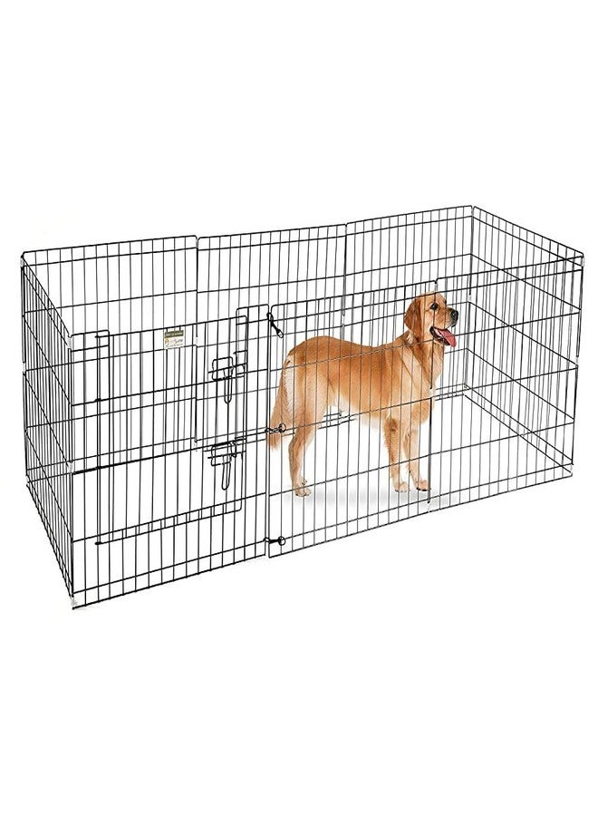 Pet Believe Foldable Metal Pet Dog Exercise Fence Pen with Gate - 30 x 30 Inches. - Image 5
