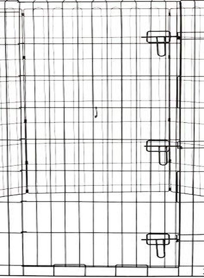 Pet Believe Foldable Metal Pet Dog Exercise Fence Pen with Gate - 30 x 30 Inches. - Image 2