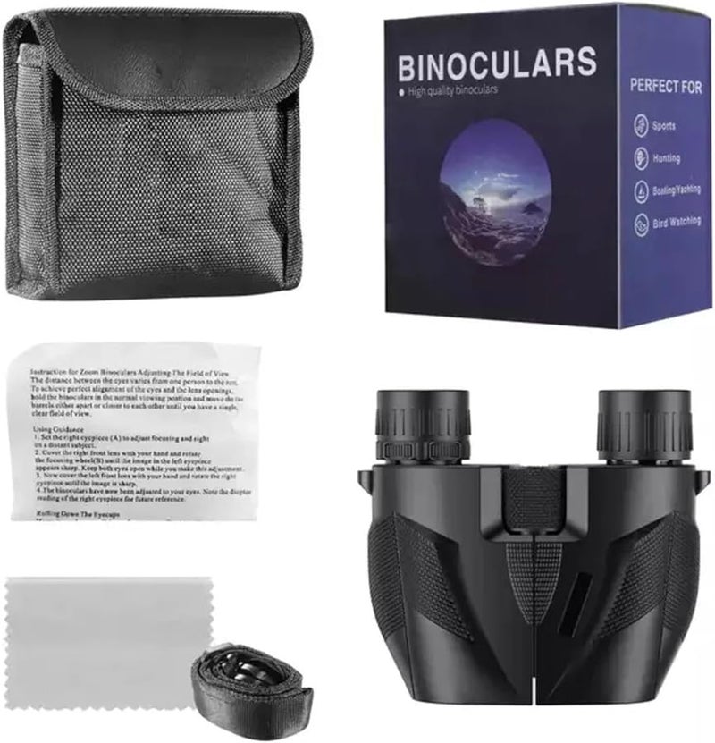 منظار 10x25 عالي القوة محمول لمراقبة الطيور والصيد والتخييم الحجم 1 - Image 3