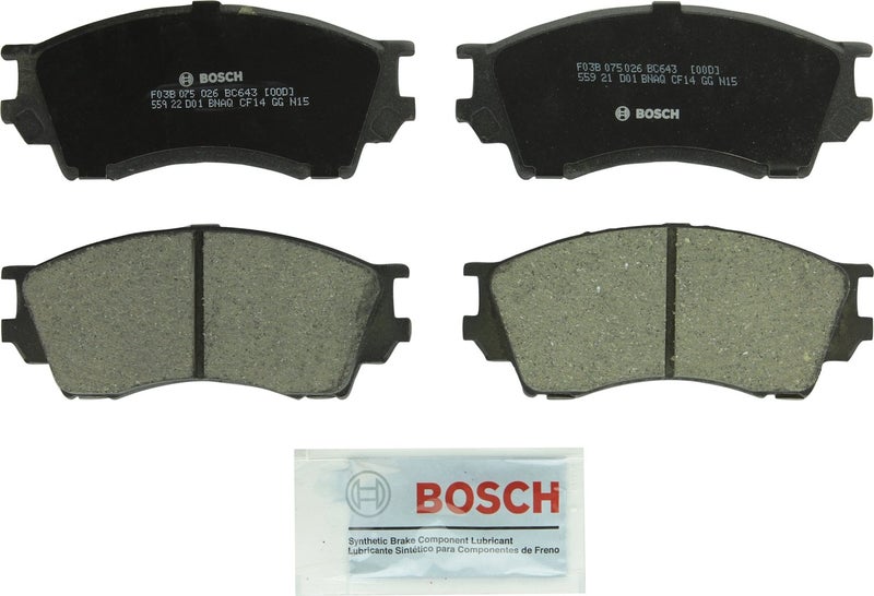 BOSCH BC643 QuietCast Premium Ceramic Disc Brake Pad Set Compatible With Select Mazda Millenia FRONT - Image 2