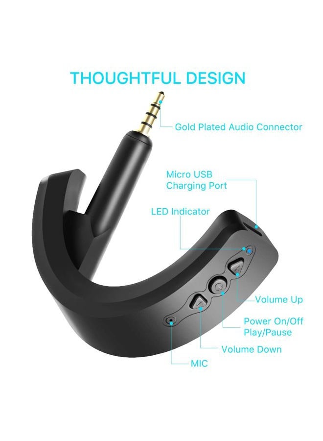 YOCOWOCO aptX Wireless Bluetooth 5.0 Adapter for Bose QuietComfort QC 15 with Mic/Volume Control, Black - Image 3