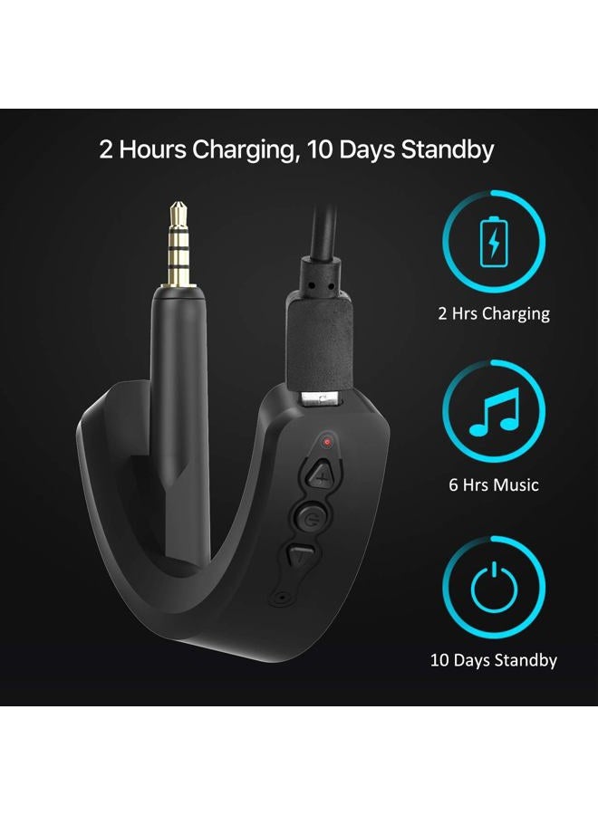 YOCOWOCO aptX Wireless Bluetooth 5.0 Adapter for Bose QuietComfort QC 15 with Mic/Volume Control, Black - Image 4