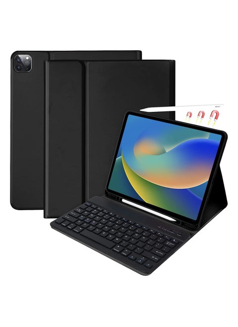 iPad Pro 12.9 inch 2022 Case with Keyboard - Keyboard Case for 12.9-inch iPad Pro 6th/5th/4th/3rd Generation) with Smart Magic Wireless Keyboard-Bulit-in Pencil Holder-Auto Sleep/Wake Function