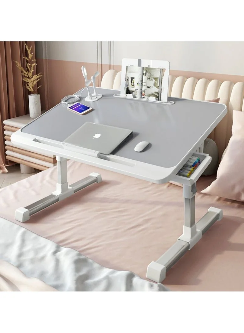 كويزيرا Portable Laptop Table Bed with Drawer