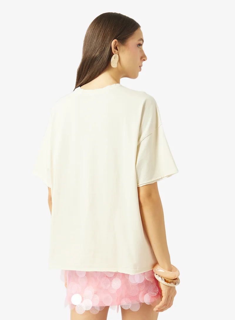 اونلي Oversized Short-Sleeve Box Top