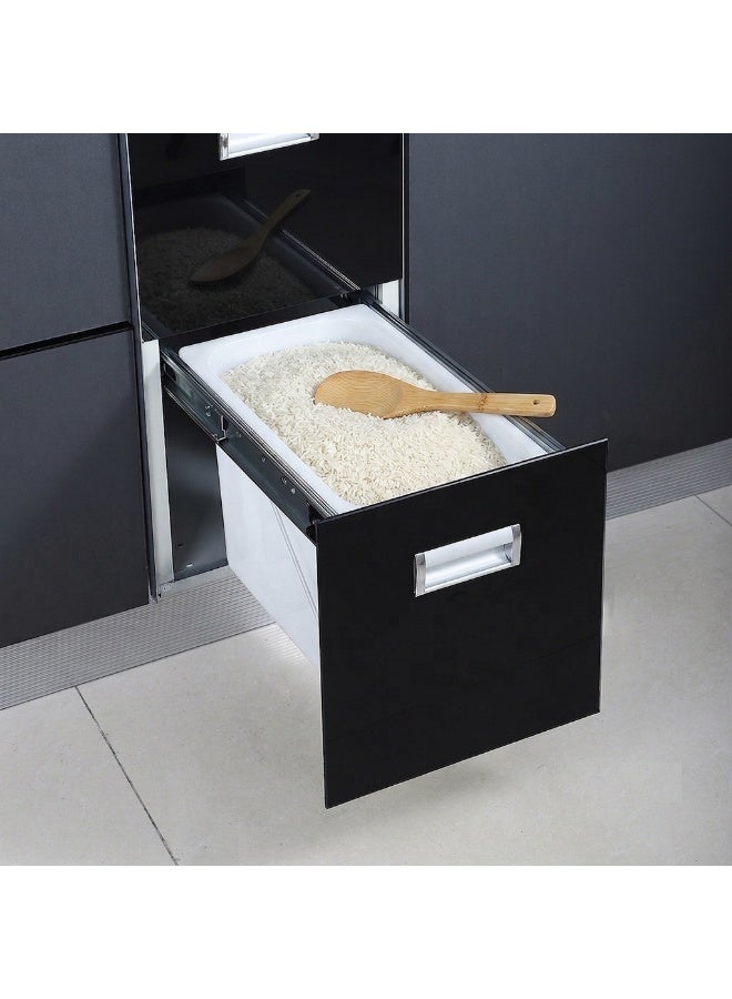 Zeeco Built-in Rice Dispenser, Pullout Type, 23 to 25 kg Capacity, for Kitchen Storage - Image 3