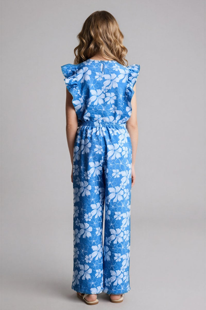 DeFacto Blue Girl Wide Leg Trousers Casual - Image 5