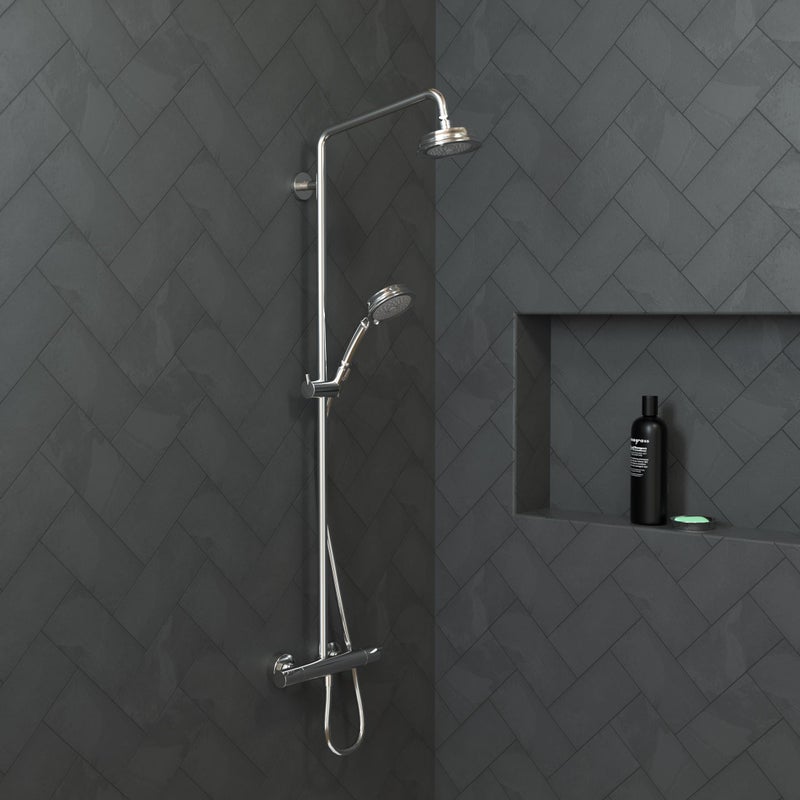 hansgrohe Croma 100 Classic Easy Install 5-inch Handheld Shower Head Classic 3 Full, Pulsating Massage, Intense Turbo 04072000 - Image 2