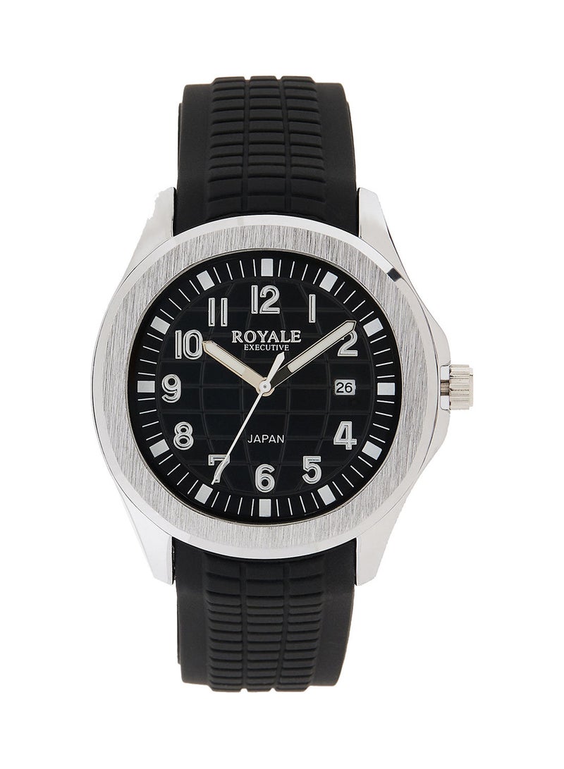 Royale Executive Men's Classic Rubber Strap Watch - Image 1