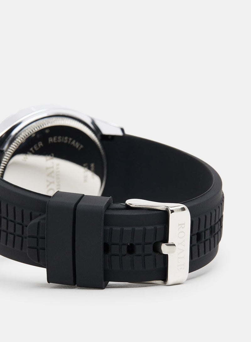 Royale Executive Men's Classic Rubber Strap Watch - Image 4